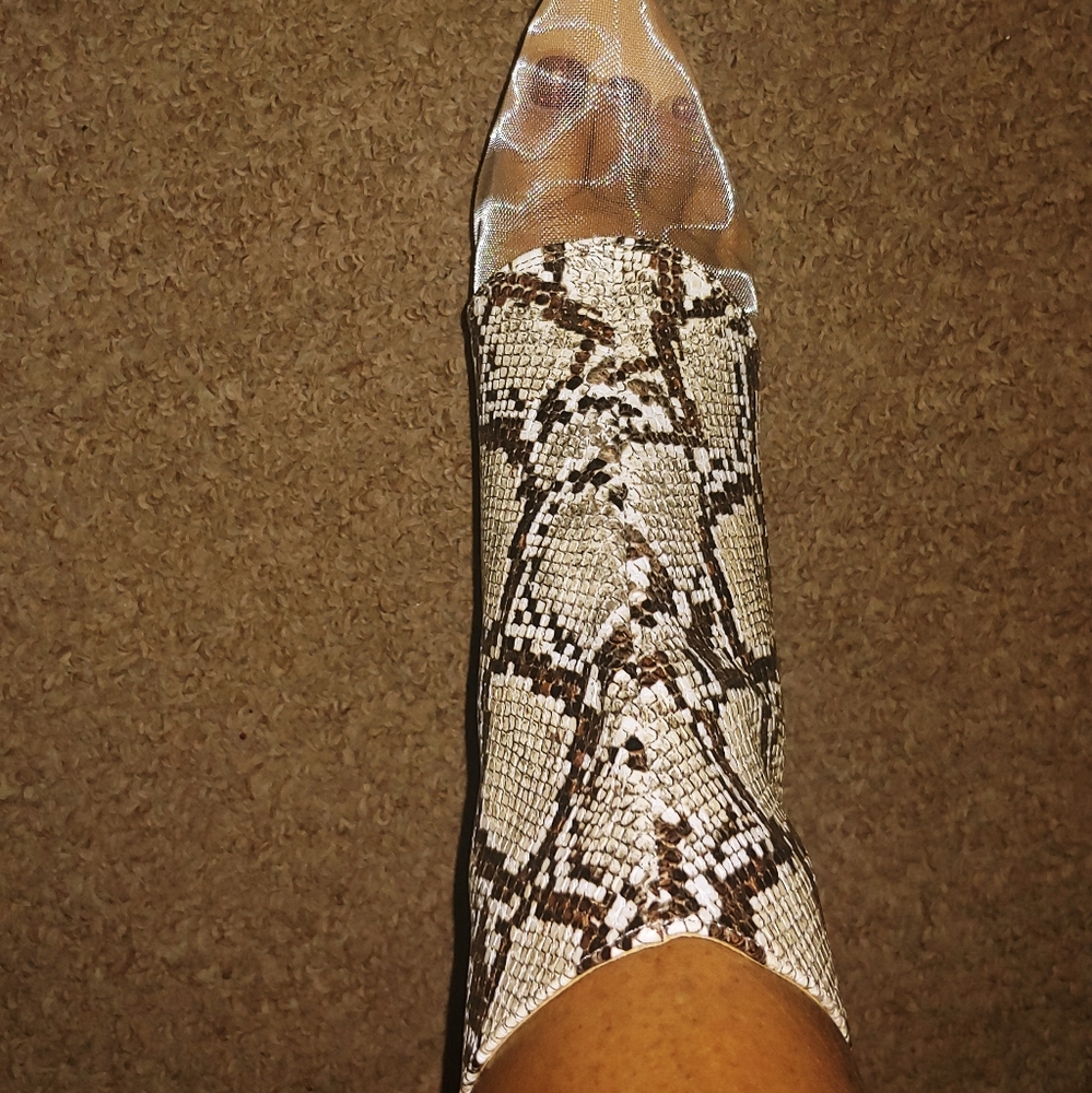 Mesh toe Booties FINAL SALE